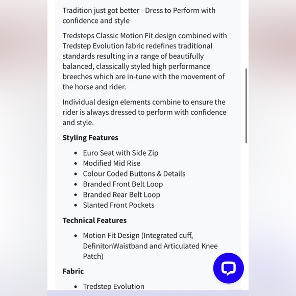 Symphony by Tredstep Rosa Side Zip Beige Khaki Breeches Riding Pants Size 26 R - Picture 14 of 15
